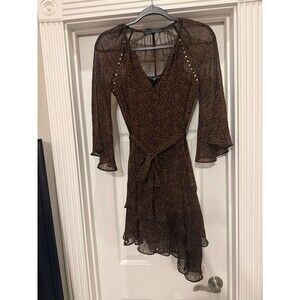 White House Black Market Leopard Dress XXS